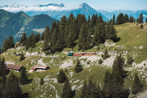 Schynige Platte Interlaken Schweiz Augusti 2019 Fantastisk Utsikt Över Bergslandskapet — Stockfoto