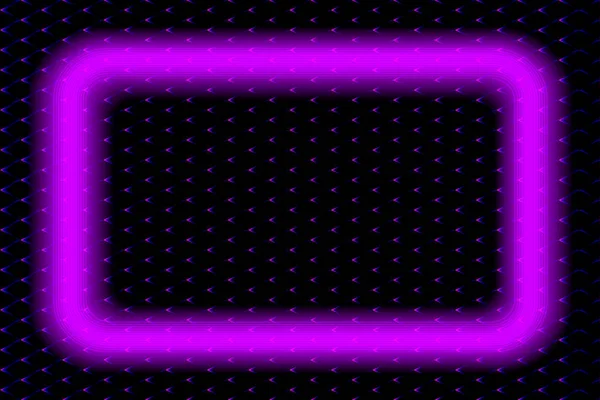 Абстрактний Векторний Фіолетовий Фон Сіткою Неоновою Світловою Рамкою — стоковий вектор