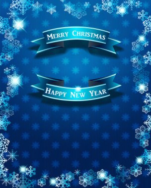 Kış mutlu yeni yıl tebrik kartı tasarladığımız için arka plan. Vektör çizim.