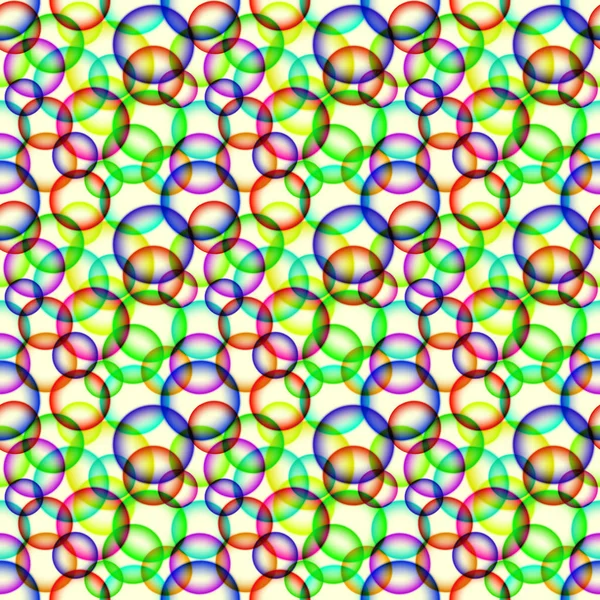 Бесшовный Узор Красочными Пузырями — стоковый вектор