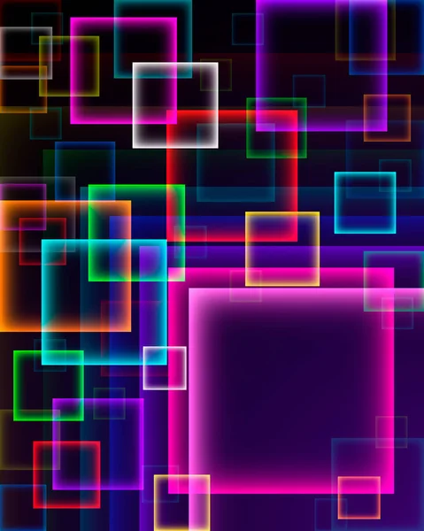 Fundo Vetor Abstrato Com Multicolor Brilhante Neon Cquarest —  Vetores de Stock