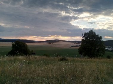 romantik gökyüzü ve doğa