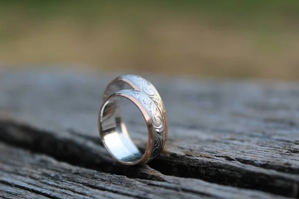 Close Wedding Rings — Stock Photo, Image