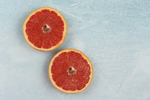 Фон банер з екзотичними фруктами грейпфрут — стокове фото