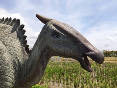 Dinozorların tarihi heykelleriyle müze 