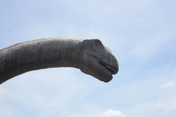 Исторические Скульптуры Динозавров Открытым Небом Китах — стоковое фото