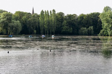 Doğal çevre ünlü Gölü Eibsee yakınındaki. Harika bir gün muhteşem sahne. Konumu resort Garmisch-Partenkirchen, Bavyera alp, gezi Europe. Açık hava etkinliği. Dünyanın güzelliği keşfetmek.