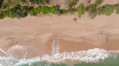 Issız Hint Okyanusu Beach Sri Lanka Hava vurdu
