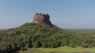 Sri gecikme şafak üstten görünüm Sigiriya aslan Rock Mount.