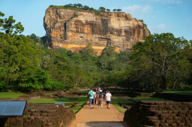 Sigiriya aslan Rock Sri Lanka alt görünümü kapatın güneşli gün