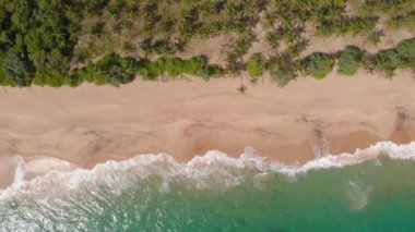 Issız Hint Okyanusu Beach Sri Lanka Hava vurdu