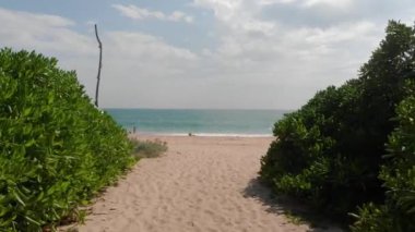 Issız Hint Okyanusu Beach Sri Lanka Hava vurdu