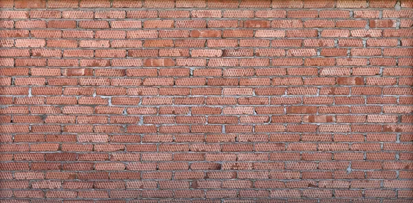 Antigua pared descuidada de ladrillo rojo texturizado dañado y costura de cemento gris. Textura moderno fondo de moda —  Fotos de Stock