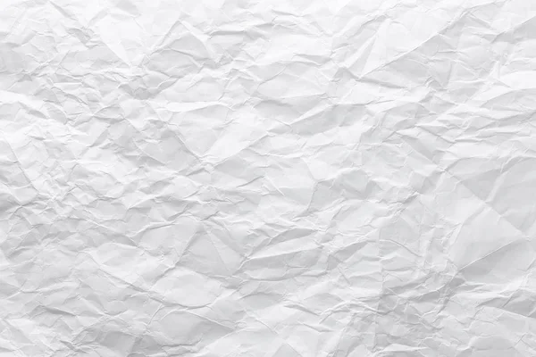 Top view closeup lap fehér gyűrött egyenetlen papírt. Absztrakt modern trendi textúra háttér — Stock Fotó