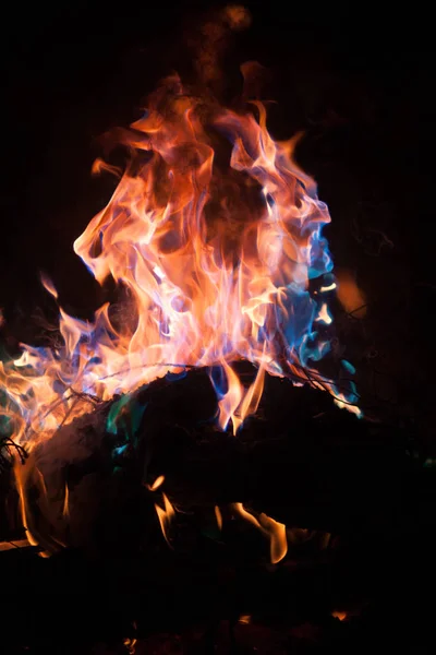 Magický Oheň Halloween Požár Požár Oheň Inkvizice — Stock fotografie