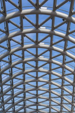 Gökyüzü arka plan mimari tasarım boru desen