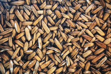 El yapımı hasır, saman ya da rattan bir doku. Desenin arkaplanı.