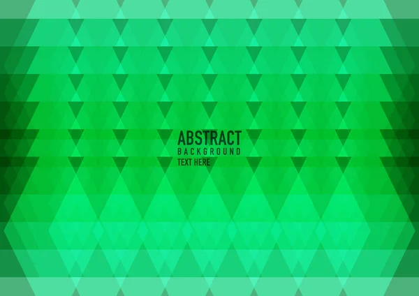Polygon Abstrakt Grön Bakgrund Ljusgrön Vektor Lysande Triangulärt Mönster Elegant — Stock vektor