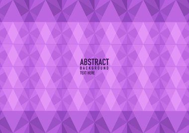 Mor bir arka planda çokgen soyut. Açık mor vektör üçgen şeklinde parlıyor. Zarif, parlak bir illüstrasyon. İş tasarımınız için üçgen desen.