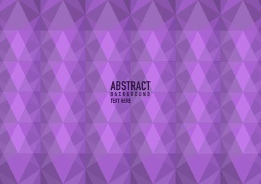 Mor bir arka planda çokgen soyut. Açık mor vektör üçgen şeklinde parlıyor. Zarif, parlak bir illüstrasyon. İş tasarımınız için üçgen desen.