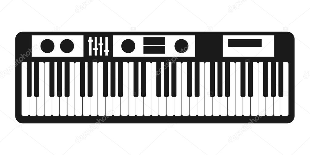 Synthesizer icon vector isolated on white background for your web and mobile app design, Synthesizer logo concept EPS