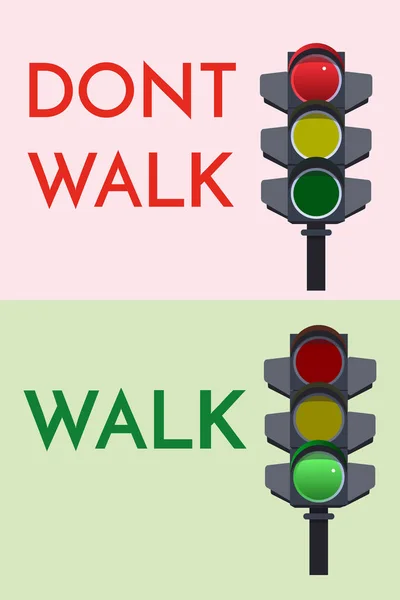 交通灯。在背景上分离的信号量。简单的交通灯, 红色、黄色、绿灯--走, 停。向量例证 — 图库矢量图片