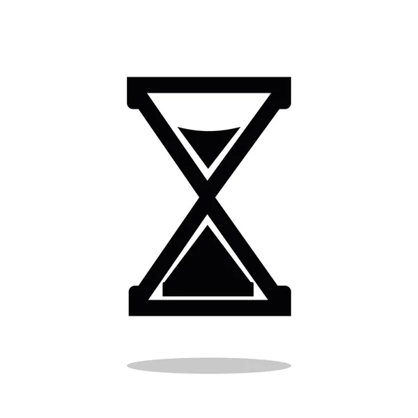Sanduhr Sanduhr Timer oder Uhr flache Vektor-Symbol für Apps und Webseiten — Stockvektor