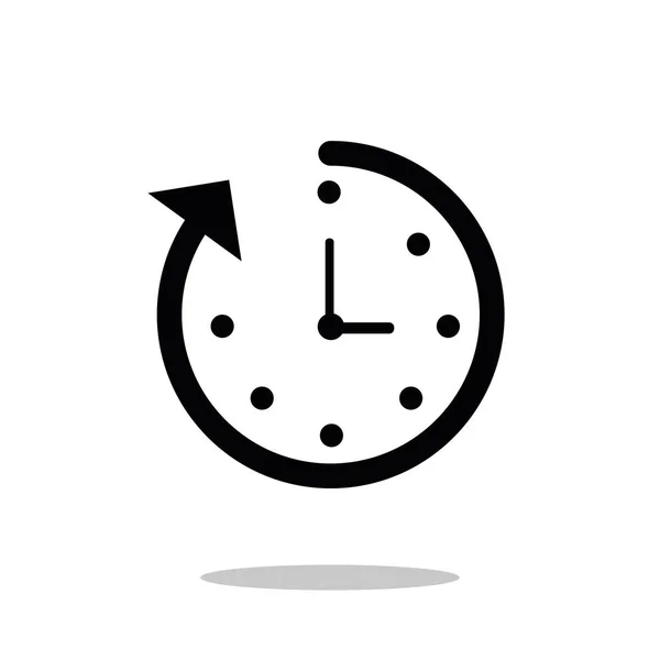 Zeitzeichen. Schnelle Zeit-Vektorsymbol. Deadline-Symbol. — Stockvektor