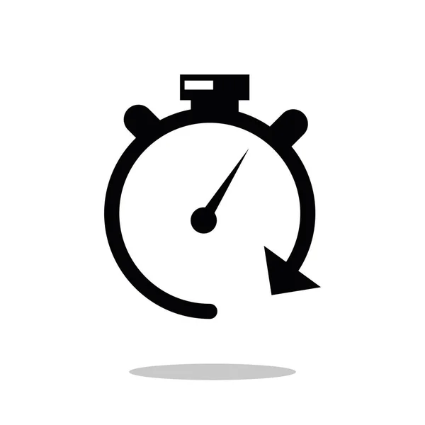 Icona vettoriale cronometro su sfondo bianco. Icona del vettore cronometro — Vettoriale Stock