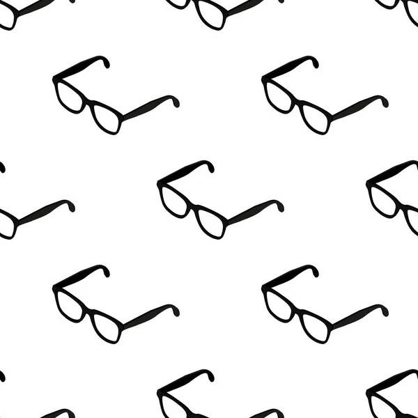 Lunettes motif isométrique 3D sans couture, Lunettes de vue affiche de concept de produit de mode et illustration de conception de poste de bannière sociale isolé sur fond blanc avec espace de copie, vecteur eps 10 — Image vectorielle