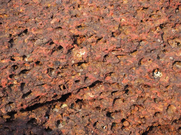 Red Stone Texture Lava Rocks — Stock Photo, Image