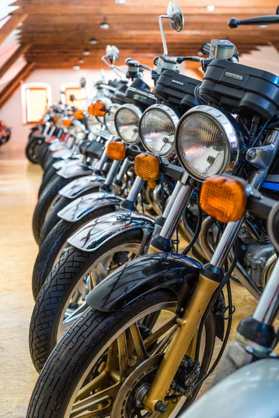 Group of Motorcycles in the museum