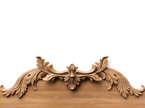 Fondo Ornamento Legno Illustrazione — Foto Stock