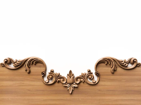 Fondo Ornamento Legno Illustrazione — Foto Stock