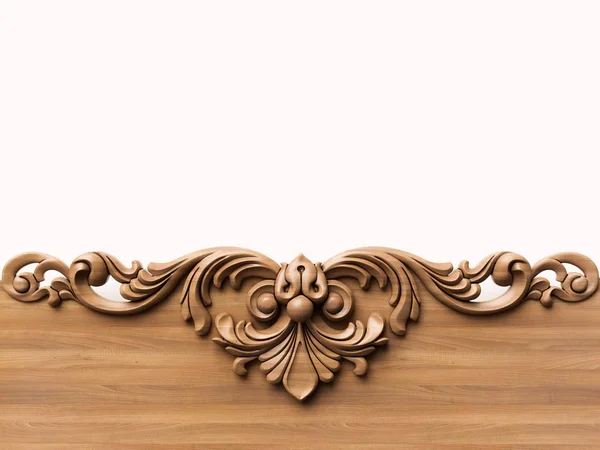 Fondo Ornamento Legno Illustrazione — Foto Stock