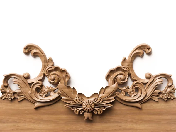 Fondo Ornamento Legno Illustrazione — Foto Stock