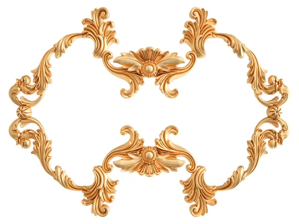 Goldschmuck Auf Weißem Hintergrund Vereinzelt Illustration — Stockfoto