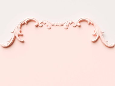 Kart süsleme dekorasyonu ile. 3D çizim