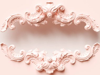 Kart süsleme dekorasyonu ile. 3D çizim