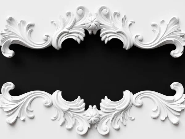 Вінтажна Біла Листівка Орнаментом Ілюстрація — стокове фото
