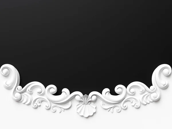 飾り装飾ヴィンテージ白カード — ストック写真