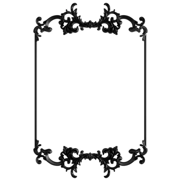 Siyah beyaz bir arka plan üzerinde süs. İzole