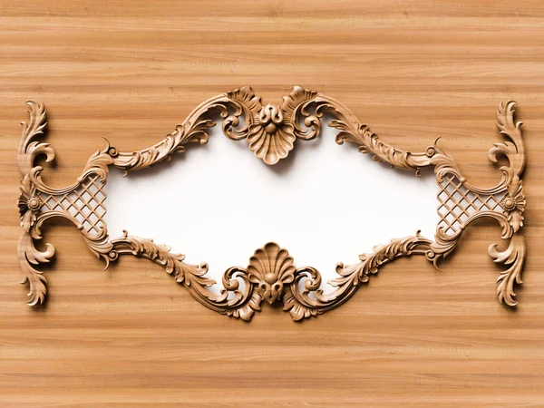 Colección ornamento de madera fondo — Foto de Stock