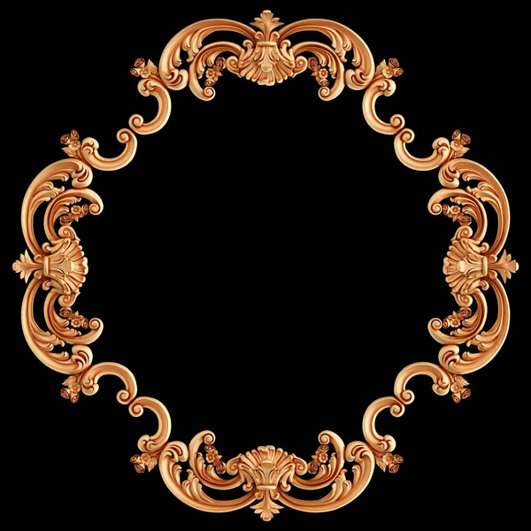 Ornamento Oro Segmenti Modello Senza Cuciture Uno Sfondo Nero Decorazione — Foto Stock