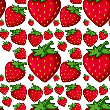 Çilek sorunsuz bir duvar kağıdı illüstrasyon
