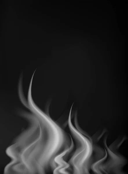 Fumée Blanche Sur Dos Illustration Fond — Image vectorielle