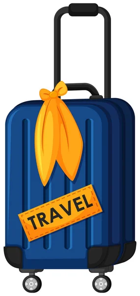 Travel Luggage White Background Illustration — Stock Vector