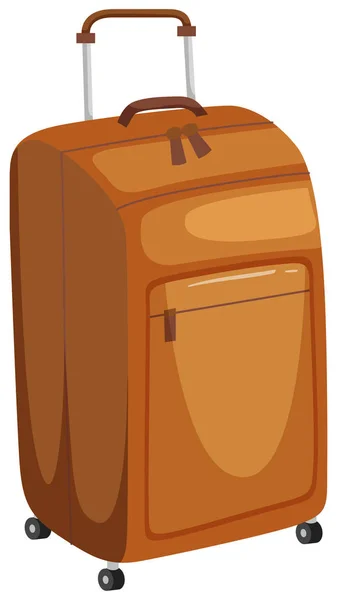 Travel Luggage White Background Illustration — Stock Vector
