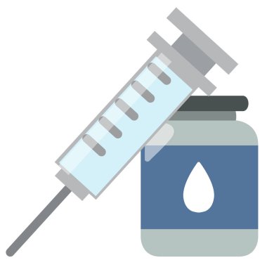 Konteyner illüstrasyon şırınga iğnesi