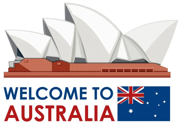 Sydney Australia Opera House Ilustração Referência — Vetor de Stock